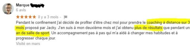 avis coaching à distance marque