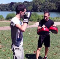 cours de boxe au parc de la tête d'or à Lyon